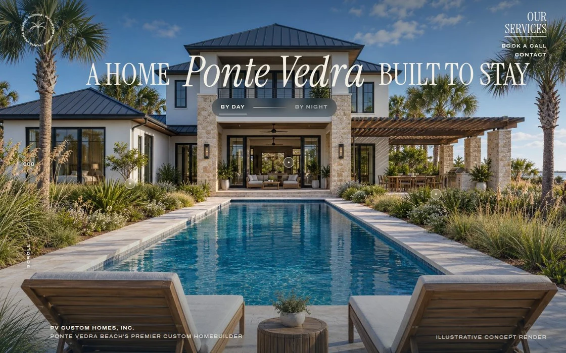 PV Custom Homes, independent design concept
